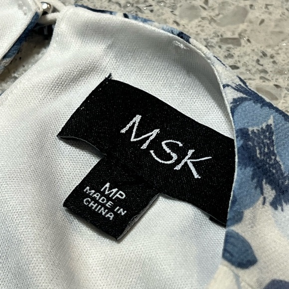 Msk NWT MSK Blue and White Midi Size MP - Picture 3 of 11